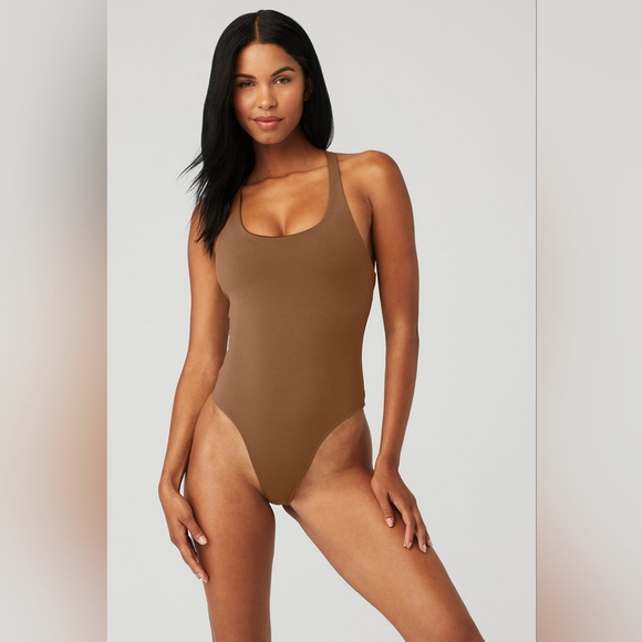 NWT ALO Sleek Back Bodysuit Size L - Picture 1 of 10